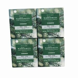 Bath and Body Works Evergreen wallflowers refills Lot of 8 White Barn Fragrance